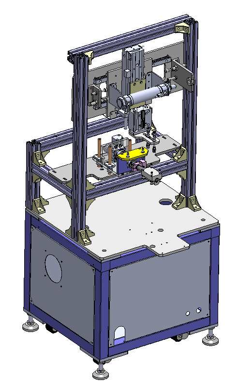 蜘蛛手泡棉贴装连线自动化sw18可编辑
